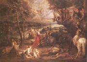 Peter Paul Rubens Landscape with St George (mk25) oil on canvas